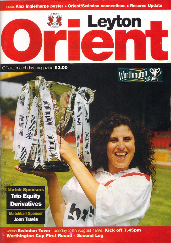 <b>Wednesday, August 25, 1999</b><br />vs. Leyton Orient (Away)